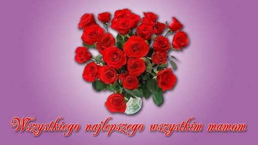 Bukiet róż wszystkiego najlepszego wszystkim mamom